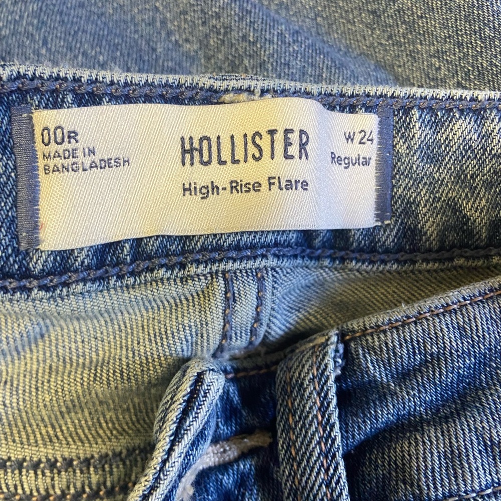 Hollister Blue Denim High-Rise Flare